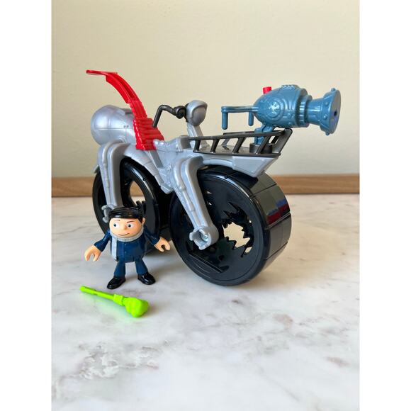 Imaginext Minions The Rise of Gru - Gru's Rocket Launcher Bike Figure Complete - Picture 2 of 9
